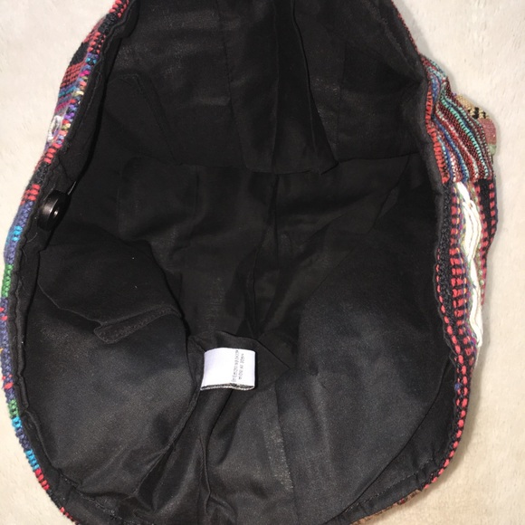 Embroidered/Patchwork Boho Canvas Shoulder Bag - Picture 3 of 4